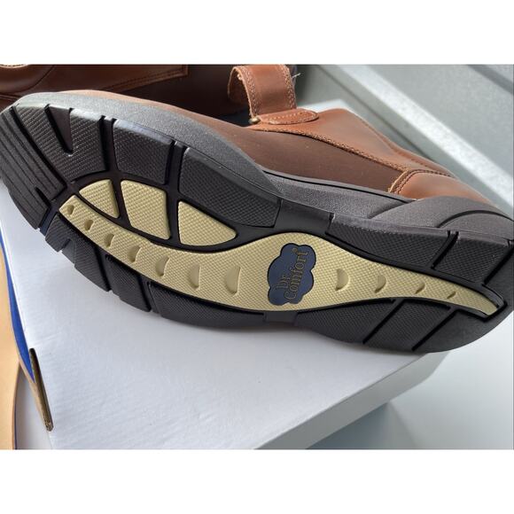 Dr. Comfort NEW Brian Mens Stretchable Diabetic Casual Strap Shoe Brown 11.5 W main image 4